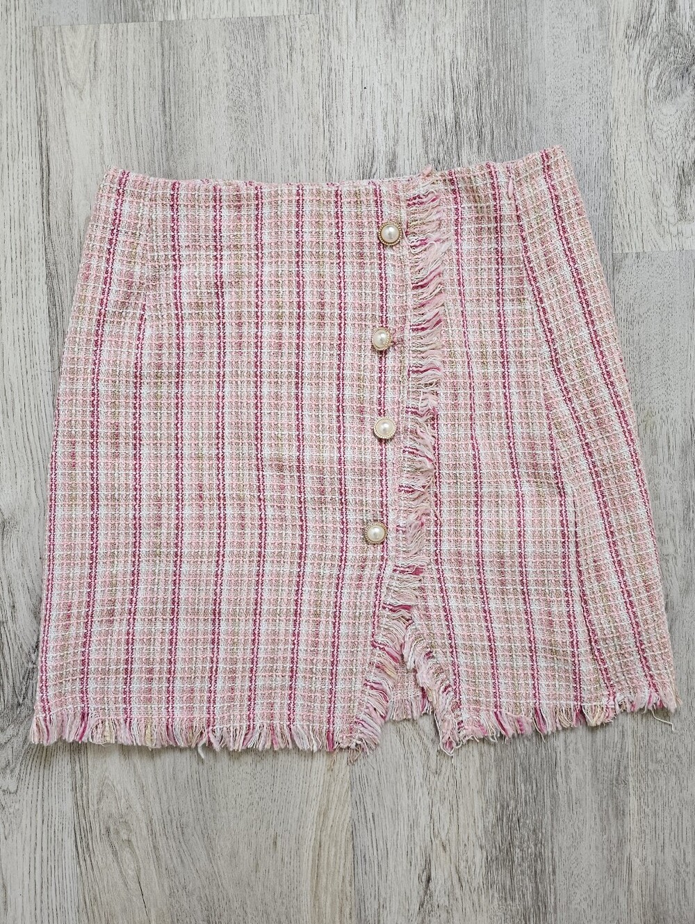 New Francescas Pearl Tweed Mini Skirt